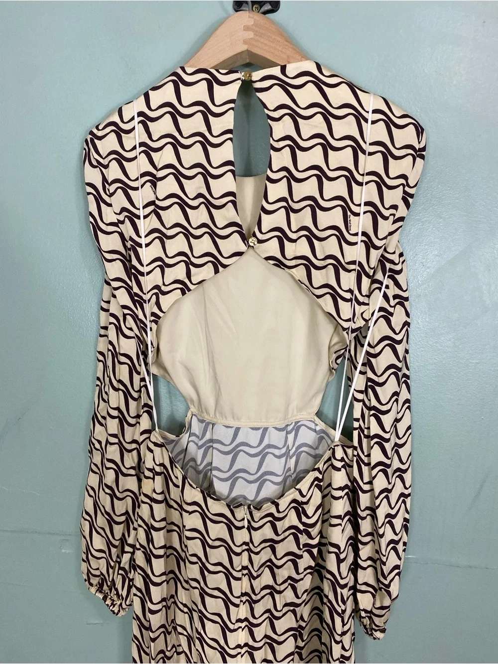 The Wolf Gang Free People Marrakesh Cut Out Maxi Dress Small Printed - Picture 8 of 12